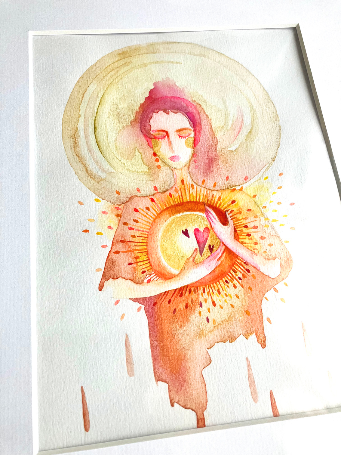 dessin femme colorée