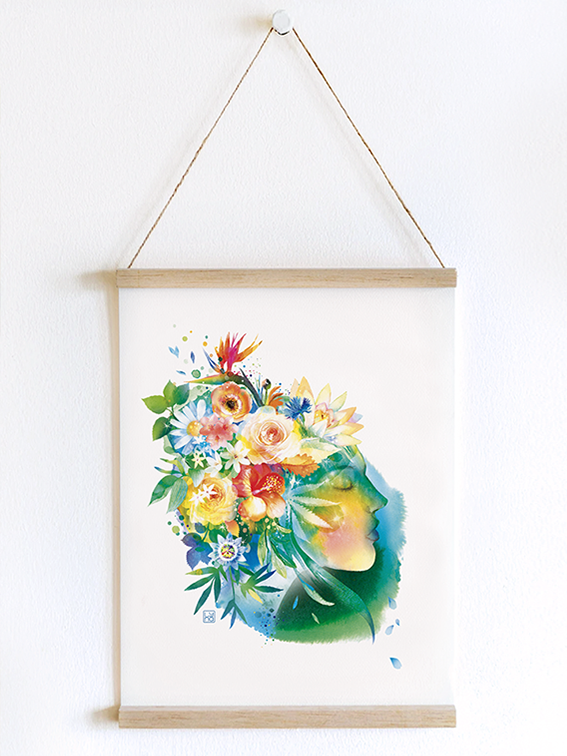 photo illustration suspendue