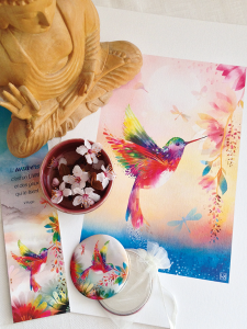 illustration colibri